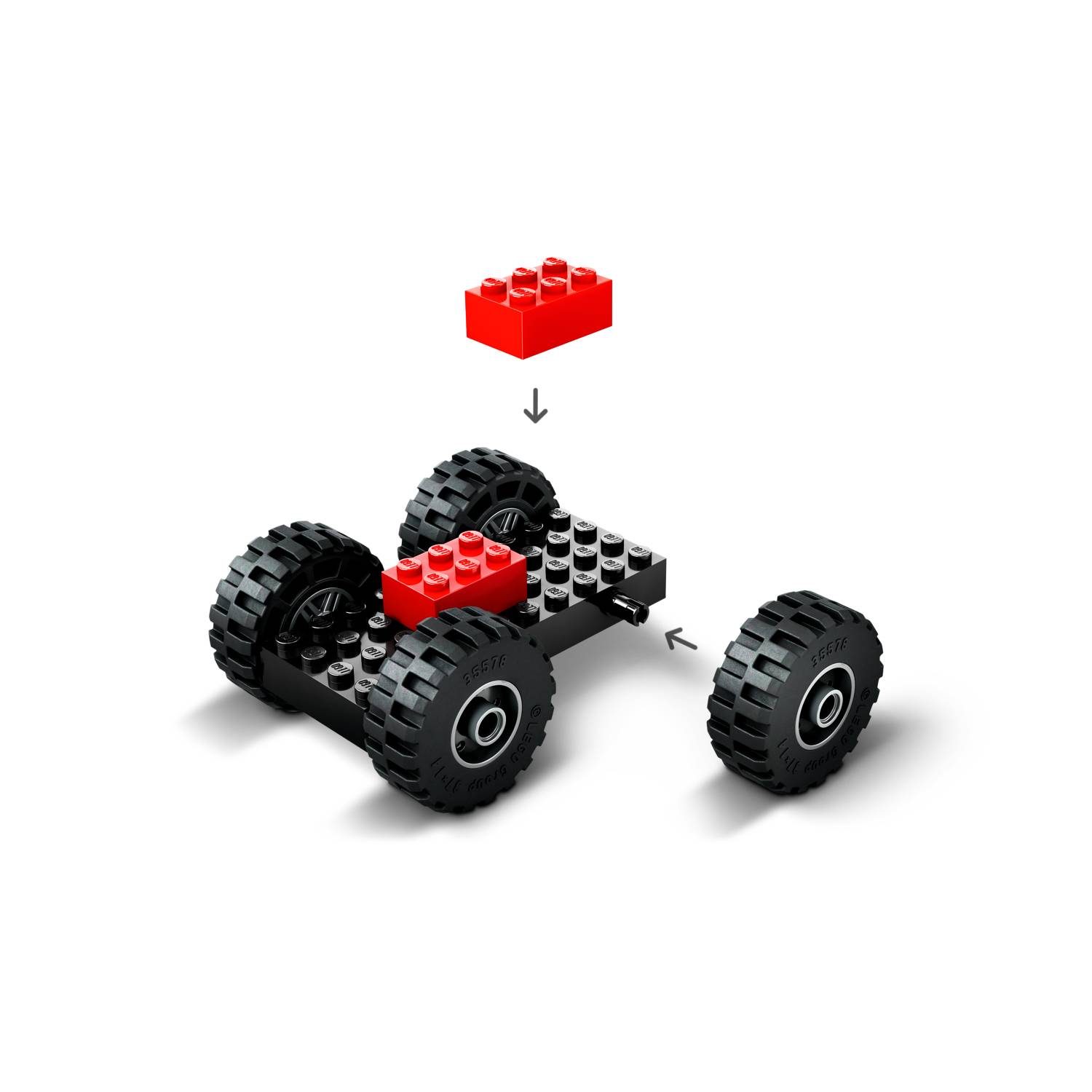 LEGO Žuti građevinski utovarivač sa točkovima 60450 - Slika 5