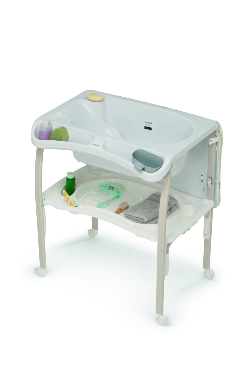 Podloga za previjanje i kada Pratico Brevi - siva - Slika 4